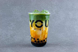 黒糖タピオカ宇治抹茶ラテ Brown Sugar Tapioca Uji Green Tea Latte