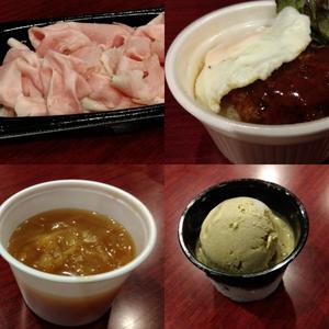 ボリューム食事セット(ロコモコ丼)