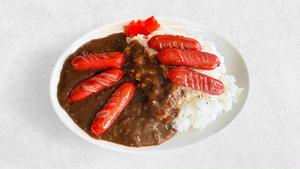 赤ウインナーカレー