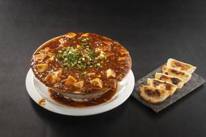 麻婆ラーメンと特製もち焼き餃子 Mapo Ramen and Special Gyoza Dumplings