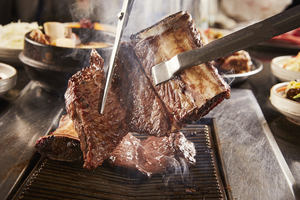 牛骨付きカルビ セットSET Marinated beef galbi bbq set