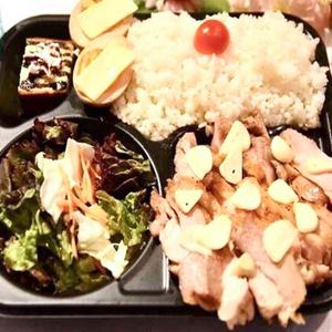 鶏ももガーリックバター炒めセット garlic butter chicken fried