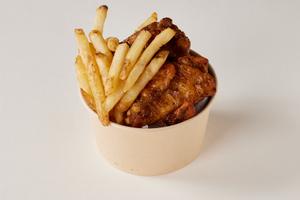 至福の贅沢「恋するクレープ」 ポテチキ(ポテトとチキン2P) Potato Chicken Combo (Potato and Chicken)