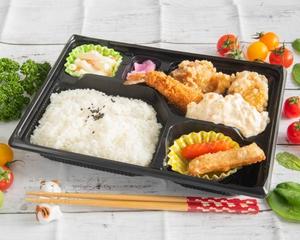エビ唐弁当 Shrimp ＆ Fried Chicken Bento Box
