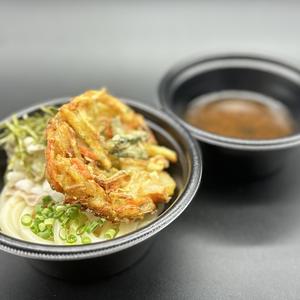 かき揚げ肉つけ讃岐うどん