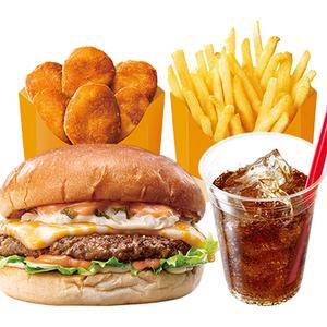 【デリバリー限定！ひとり満足セット】絶品チーズバーガーセット