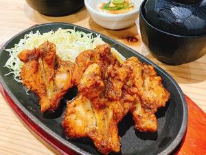 手羽黒胡椒焼き定食