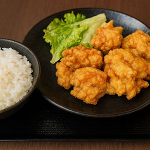唐揚げ定食(特製塩)