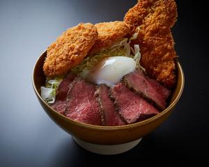 ローストビーフヒレカツ丼