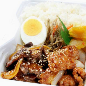 牛カルビ＆味噌ホルモン弁当