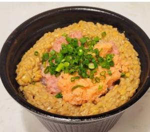 丼丸 中落ち2色納豆丼