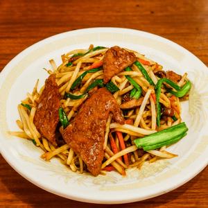 ニラレバ炒めとチャーハンセット