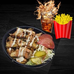 ケバブ丼セット Kebab Rice Set