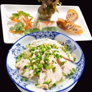 春巻きと鶏肉のフォーセット