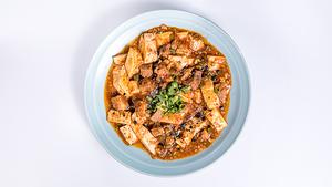 角切りラム肉の麻婆豆腐