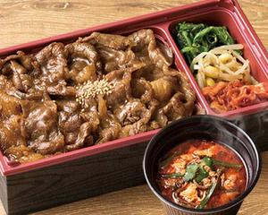 焼肉カルビ弁当＆ユッケジャンスープセット
