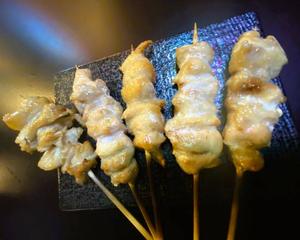 人気No.1 大山鶏串焼き5本セット(モモ、皮、ヒナトロ、ササミ、ボンジリ)