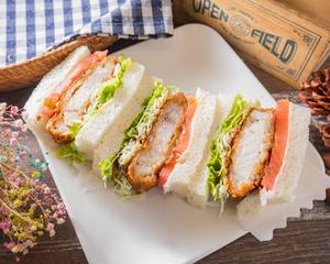 【分厚い！】ポークカツサンドセット