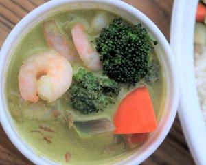 タイ風グリーンカレー(ランチBOX)  Thai Green Curry With Rice ＆ Appetizer (Lunch BOX)