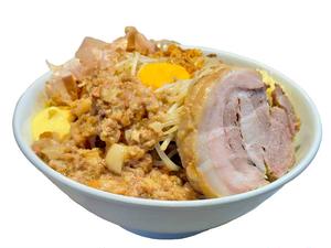 少なめ汁なし豚1枚(茹で麺)