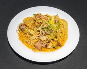 若鶏と長ネギのペペロンチーノ