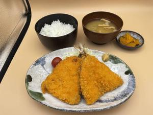 アジフライ定食