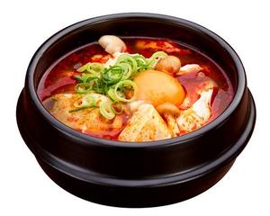 純豆腐チゲ(ライス＆おかず1点セット) Tofu Korean Stew (With Rice)