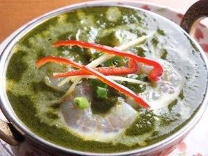 ほうれん草エビカレーセット (Sag Ebi Curry Set)