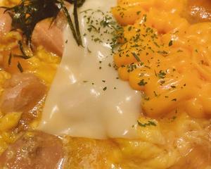 チーズ親子丼 Cheese chicken and egg rice bowl