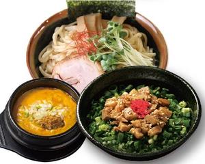 黄金つけ麺 肉飯セット(並)