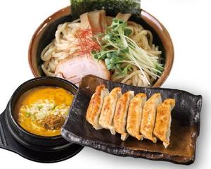 黄金つけ麺 餃子セット(並)