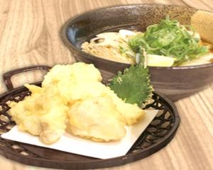 国産鶏天うどん Japanese Chicken Tempura Udon