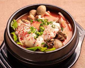 カキ純豆腐チゲ ごはん付き Oyster Pure Tofu Jjigae with Rice