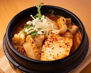 ホルモンチゲ ごはん付き Hormone jjigae with Rice