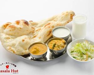 【Cセット 選べるカレー2種】ナンorライス│サラダ 【C Set】 Choice of 2 Curries│Naan or Rice│Salad