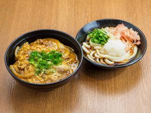 カレーとじ丼 ミニうどん付き(温・冷)