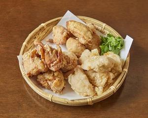 ジョニーのからあげ 【シェアセット】骨なしセット4個×3種(もも、むね、ゆず胡椒)3～4人向き Bonless Fried Chicken 5pcs×3types SET