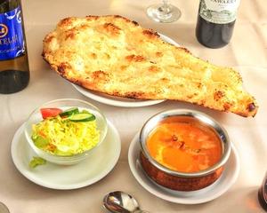 バターチキンカレーとガーリックナンセット Butter Chicken Curry ＆ Garlic Naan Set