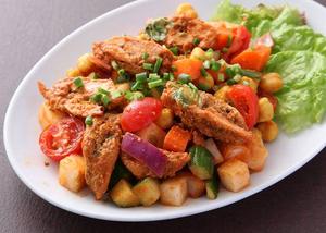 チキンと豆のサラダ Chcken Chana salad