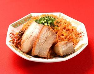 <大盛>キムチ煮豚炒飯(ご飯310g+煮豚130g)
