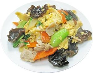 【当店人気No.2!】きくらげと玉子と豚肉炒め
