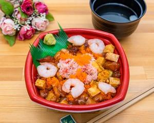 丼丸 バラ丼 Rose Rice Bowl