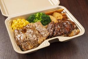 極旨塩だれハーフ＆ハーフ弁当(カルビ50g＆ハラミ50g)