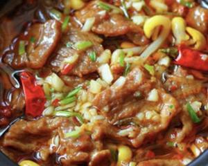 牛肉四川風煮込み(水煮牛肉定食)