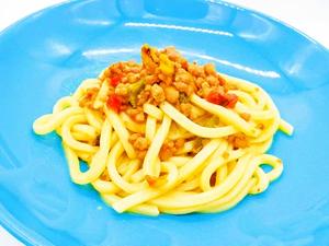 とり肉のピリ辛【ガパオうどん】