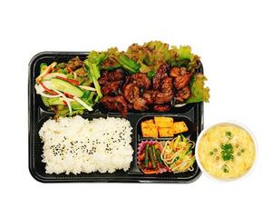豚カルビ定食 Pork rib set meal