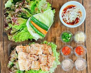 生サムギョプサル焼きセット Grilled Samgyeopsal