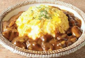 オムカレー (or ビーフシチュー) Curry rice ＆ rice omelet