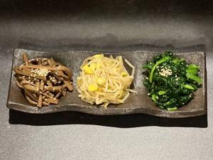 ナムル3種盛り合わせ《Assorted 3 kinds of Namul》