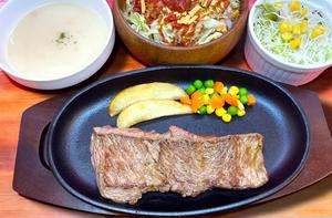 ステーキミニタコライスセット